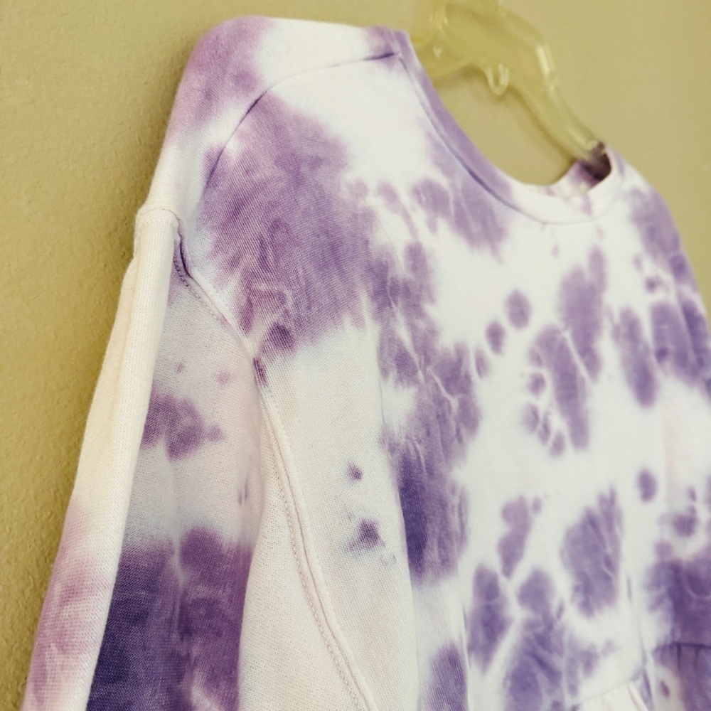 NWT Nordstrom BP Purple Tie Dye Sweatshirt M - Picture 4 of 8